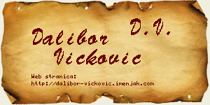 Dalibor Vicković vizit kartica